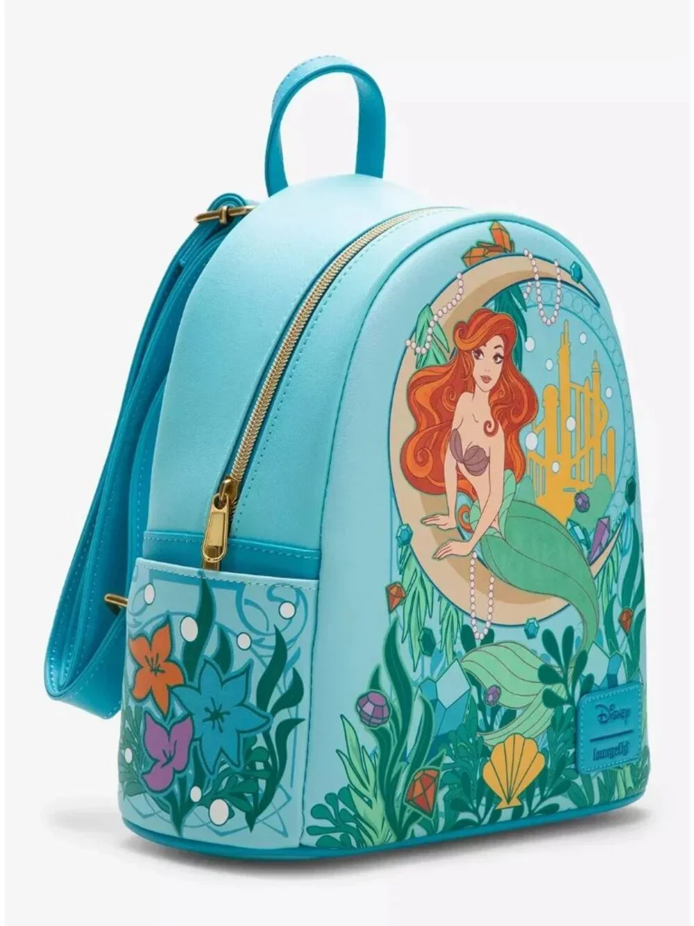 Loungefly Disney Little Mermaid Mini Backpack Ariel Moon Ocean Bag New